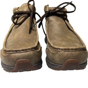 Ariat Spitfire Chukka Boots Distressed Leather Moc Toe Brown Mens 11